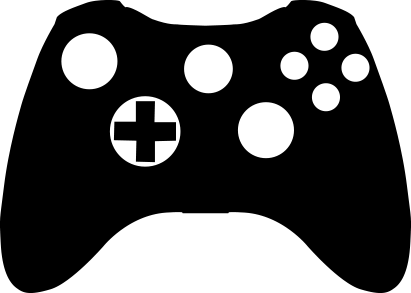 Silhoutte of a Video game controller